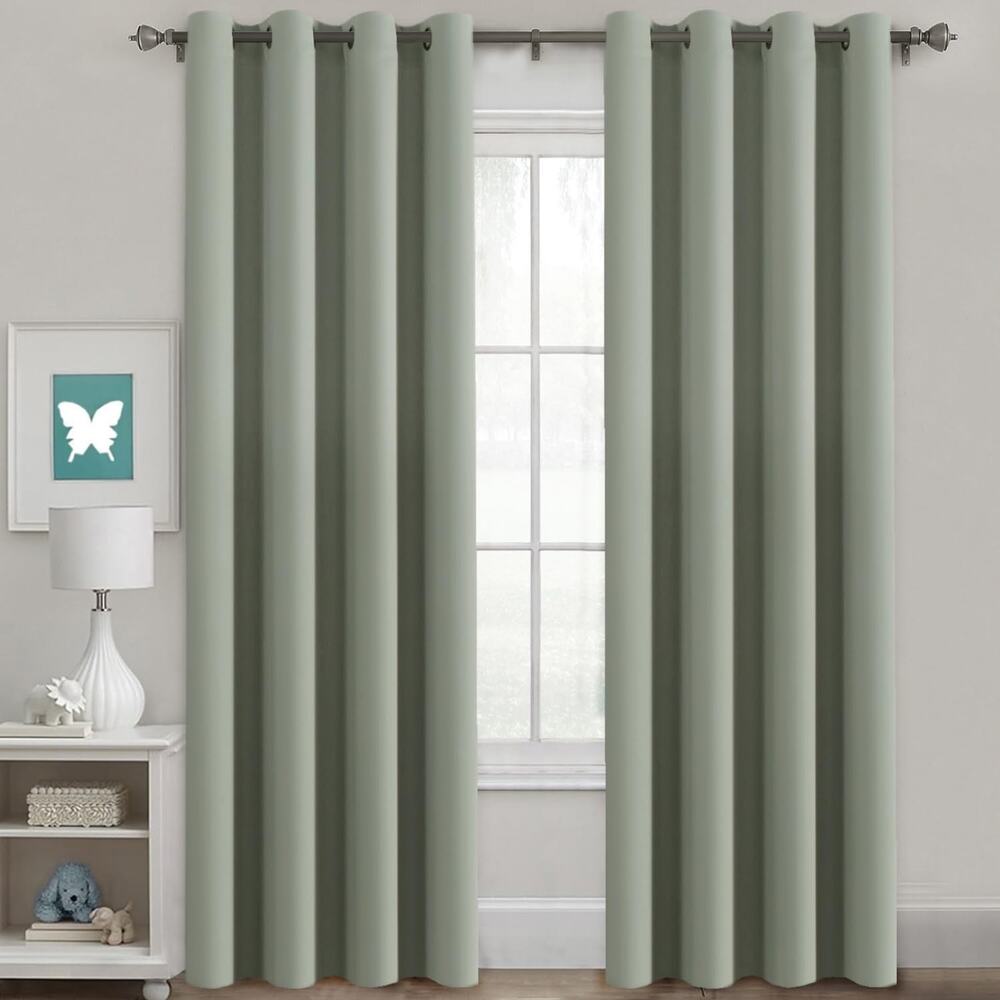 H.VERSAILTEX Bedroom Curtains Blackout Curtains (52"Wx96"L) 2 Panels